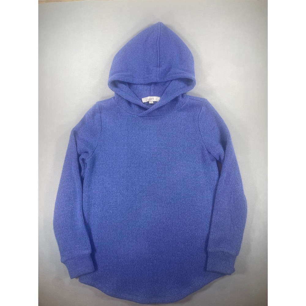 LOFT Knit Hooded Sweater Pullover  Small‎